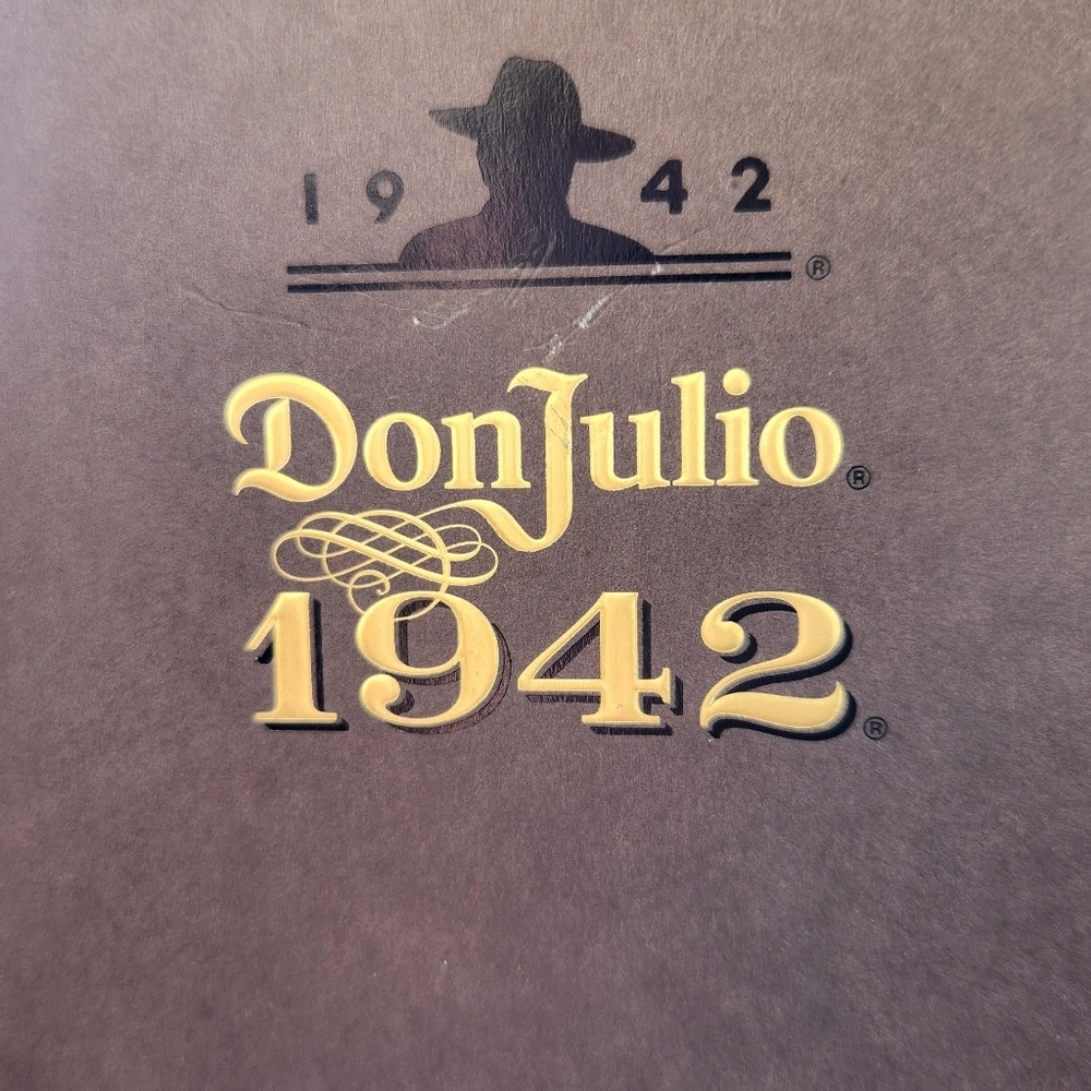 Don Julio 1942 empty bottle with box 750ml